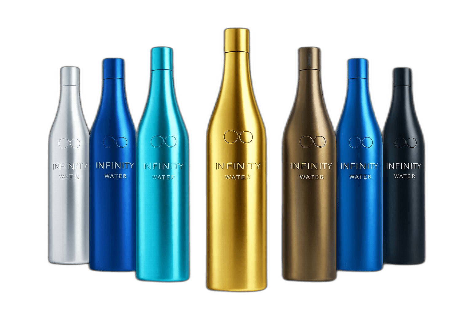 All bottles V formation